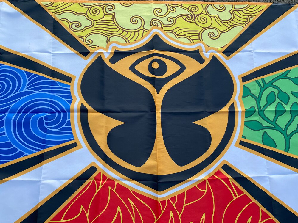 Bandera y pancartas personalizadas Tomorrowland de 3x5 pies para decoraci&oacute;n del hogar, Impresi&oacute;n de poli&eacute;ster