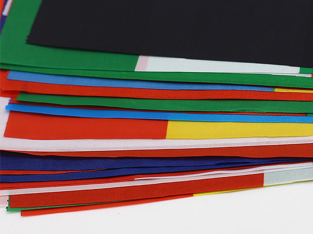 Aerlxemrbrae-Bandera de mano personalizada, Bandera de poli&eacute;ster de tama&ntilde;o peque&ntilde;o, 14x21cm, 100 unids/lote