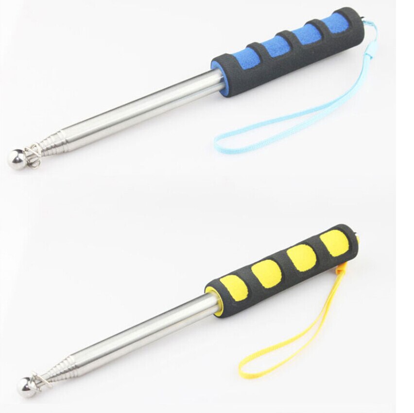 Aerxemrbrae-asta de bandera telesc&oacute;pica de acero inoxidable para exteriores, puntero de ense&ntilde;anza, Bandera de gu&iacute;a tur&iacute;stico, 2m metros