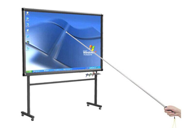 Aerxemrbrae-asta de bandera telesc&oacute;pica de acero inoxidable para exteriores, puntero de ense&ntilde;anza, Bandera de gu&iacute;a tur&iacute;stico, 2m metros