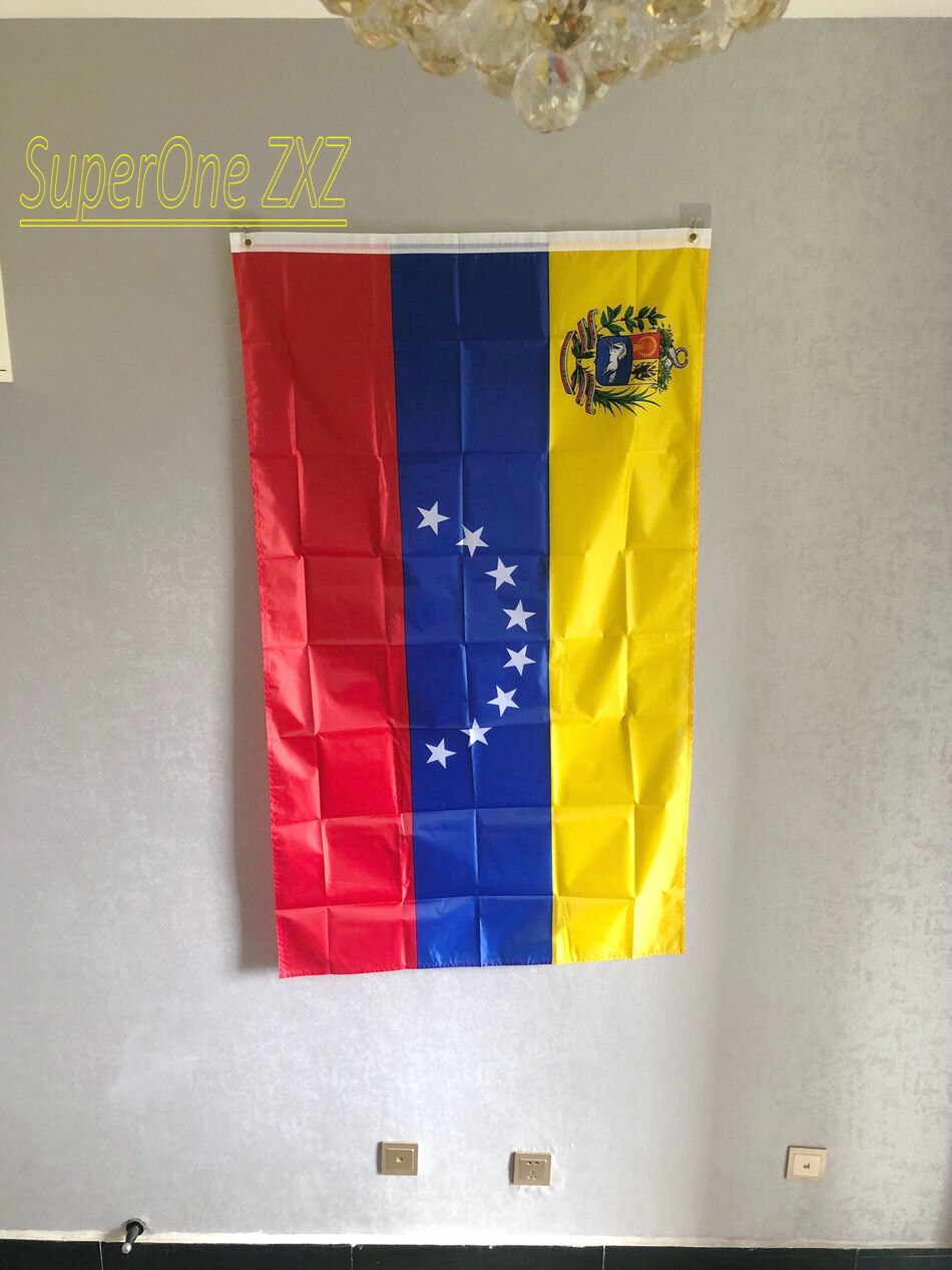 ZXZ-Bandera Nacional de VENEZUELA para decoraci&oacute;n, 90x150cm, 8 estrellas, nueva, ve ven, env&iacute;o gratis
