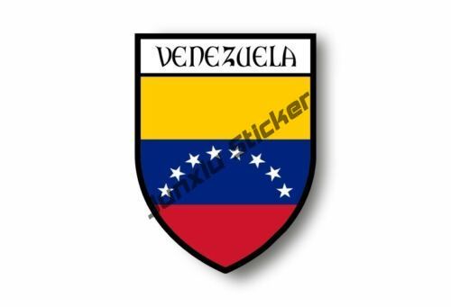 Calcoman&iacute;a de vinilo con bandera de VENEZUELA con Calavera, mapa , c&oacute;digo de pa&iacute;s, accesorios de coche, bandera ovalada, calcoman&iacute;a para ventana de coche