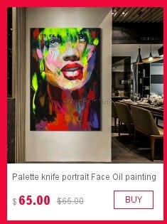 Paleta pintada a mano para retrato de chica, pintura al &oacute;leo sobre lienzo, arte de pared, imagen para sala de estar, decoraci&oacute;n del hogar, obra de arte