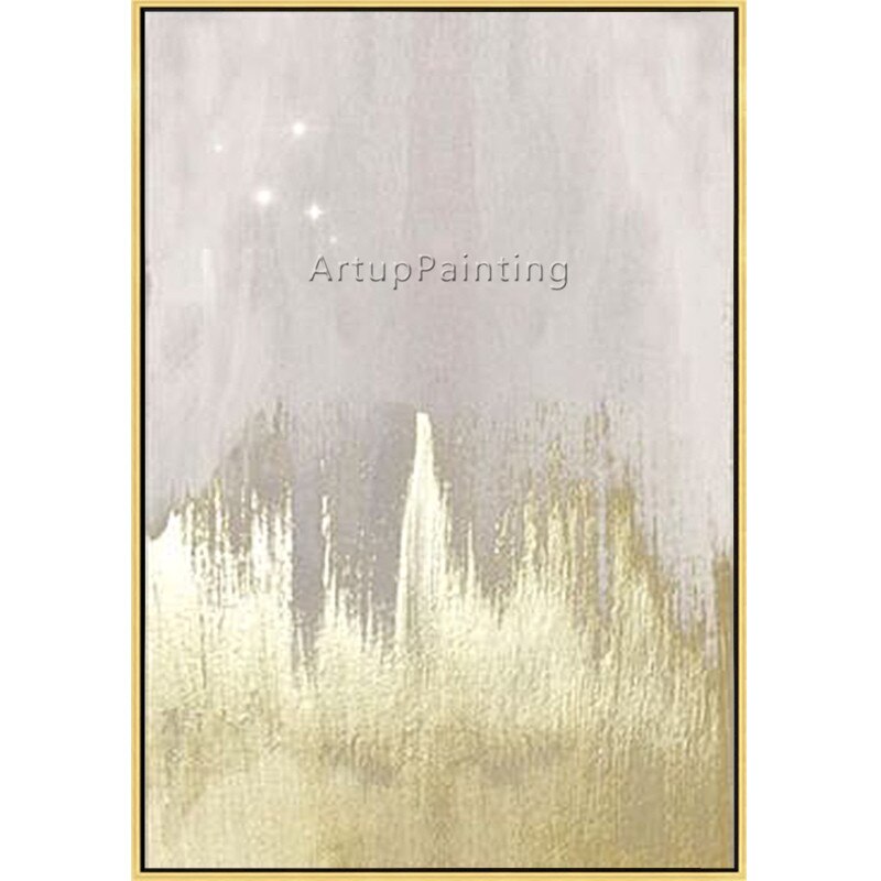 Pintura en lienzo de estilo n&oacute;rdico para decoraci&oacute;n del hogar, pintura acr&iacute;lica dorada, im&aacute;genes art&iacute;sticas de pared abstractas modernas para sala de estar, caudros