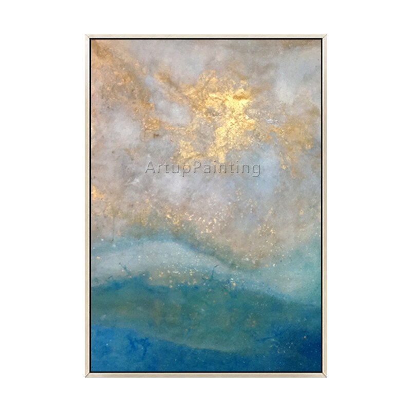 Estilo n&oacute;rdico, pintura de la lona pintura de acr&iacute;lico abstracto paisaje arte de pared de sal&oacute;n hogar Decoraci&oacute;n caudros decoracion6