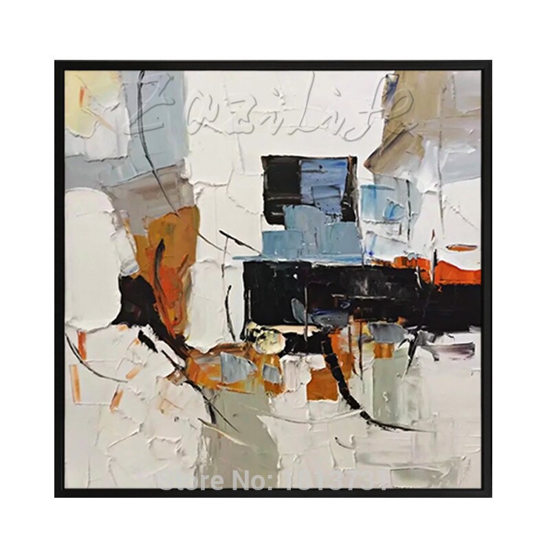Pintura en lienzo para decoraci&oacute;n del hogar, cuadro n&oacute;rdico acr&iacute;lico abstracto de color, arte de pared, im&aacute;genes para sala de estar, decoraci&oacute;n de quadros, decoraci&oacute;n 6