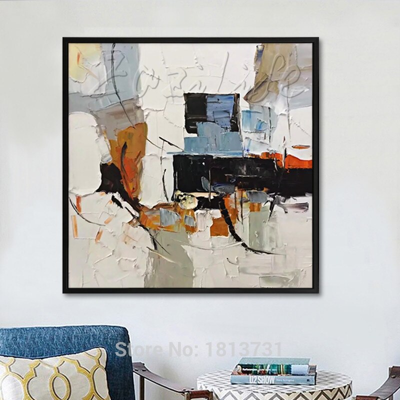 Pintura en lienzo para decoraci&oacute;n del hogar, cuadro n&oacute;rdico acr&iacute;lico abstracto de color, arte de pared, im&aacute;genes para sala de estar, decoraci&oacute;n de quadros, decoraci&oacute;n 6