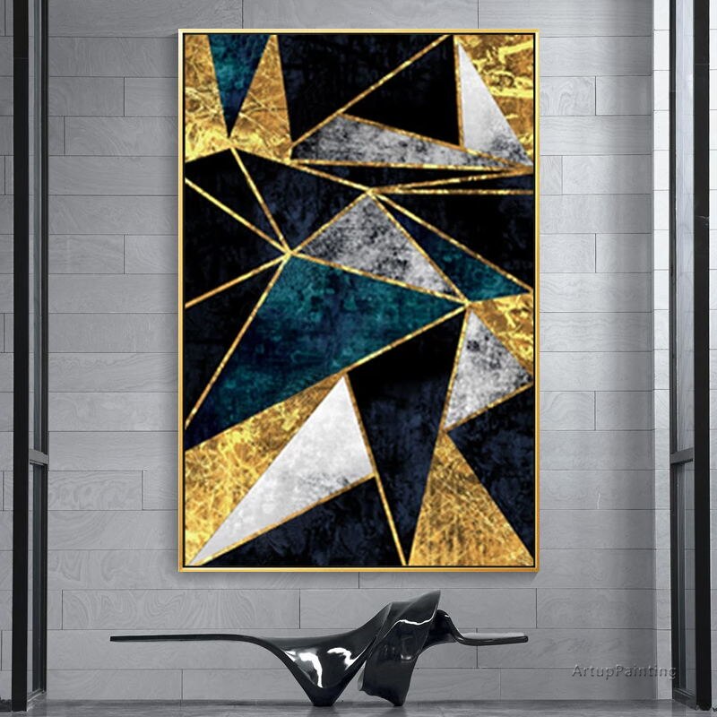 Lienzo acr&iacute;lico original pintado a mano, pintura al &oacute;leo abstracta, im&aacute;genes art&iacute;sticas de pared para sala de estar, cuadros abstractos, decoraci&oacute;n