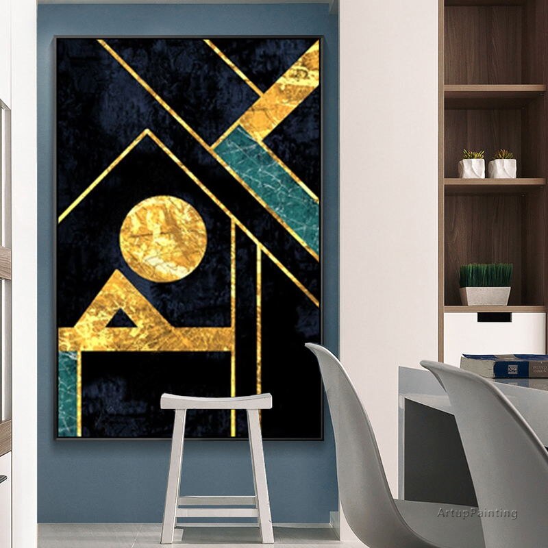 Lienzo acr&iacute;lico original pintado a mano, pintura al &oacute;leo abstracta, im&aacute;genes art&iacute;sticas de pared para sala de estar, cuadros abstractos, decoraci&oacute;n