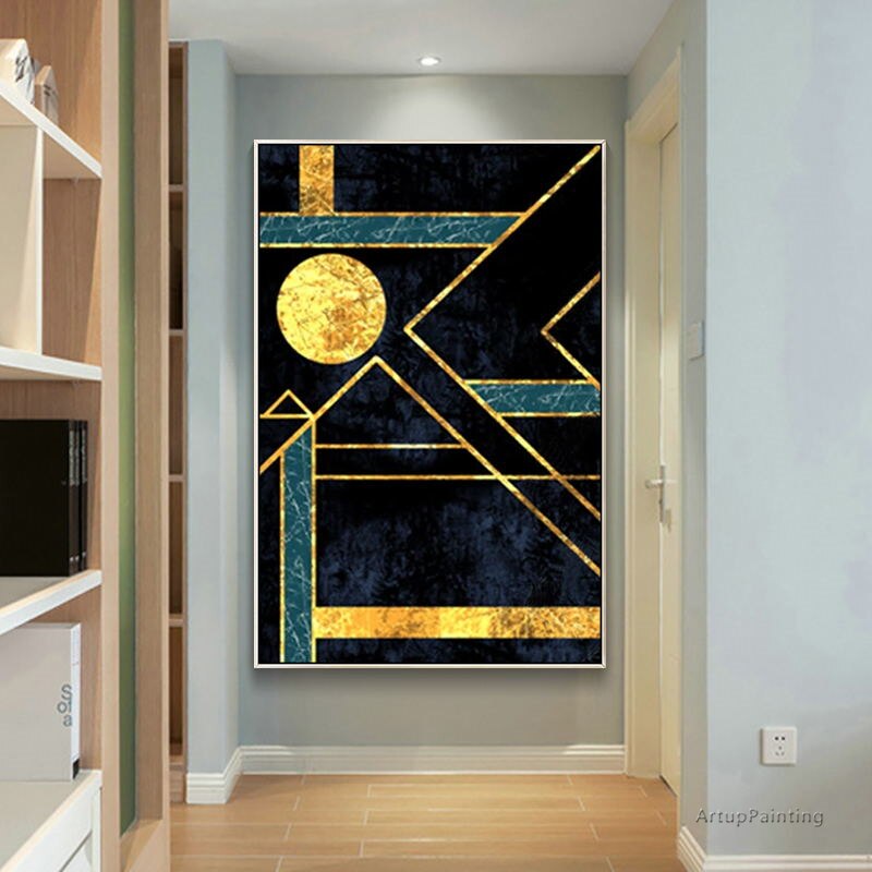Lienzo acr&iacute;lico original pintado a mano, pintura al &oacute;leo abstracta, im&aacute;genes art&iacute;sticas de pared para sala de estar, cuadros abstractos, decoraci&oacute;n