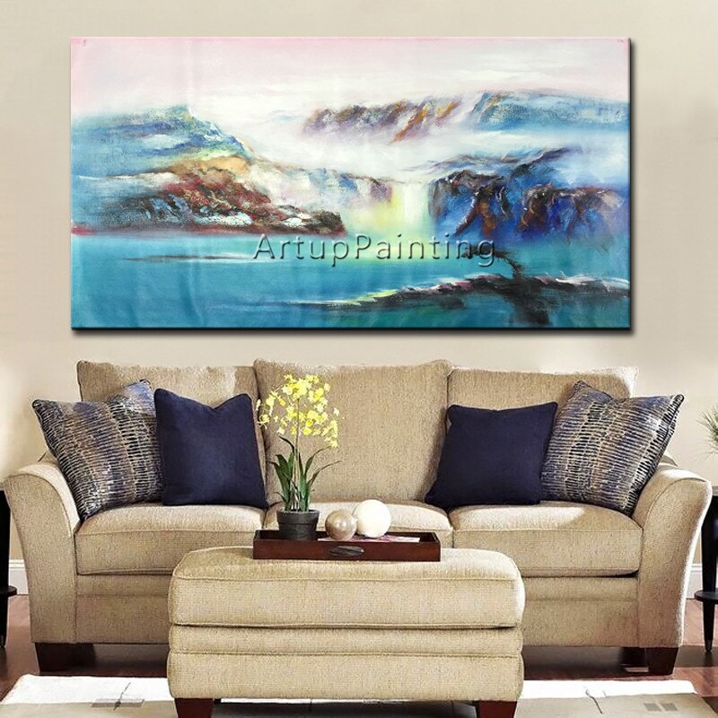 Pintura en lienzo de acr&iacute;lico para decoraci&oacute;n del hogar, cuadros de colores abstractos modernos, arte de pared para sala de estar, 81
