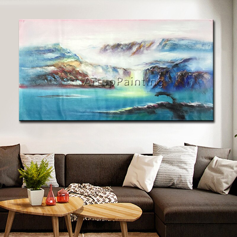 Pintura en lienzo de acr&iacute;lico para decoraci&oacute;n del hogar, cuadros de colores abstractos modernos, arte de pared para sala de estar, 81
