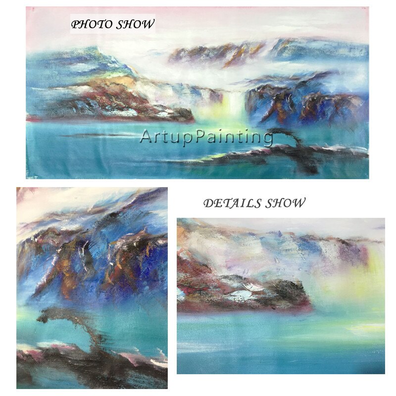 Pintura en lienzo de acr&iacute;lico para decoraci&oacute;n del hogar, cuadros de colores abstractos modernos, arte de pared para sala de estar, 81