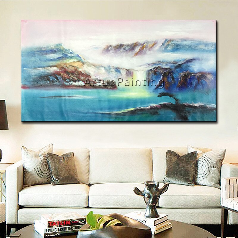 Pintura en lienzo de acr&iacute;lico para decoraci&oacute;n del hogar, cuadros de colores abstractos modernos, arte de pared para sala de estar, 81