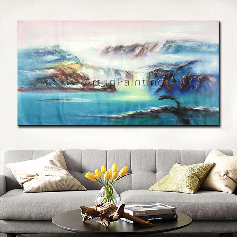 Pintura en lienzo de acr&iacute;lico para decoraci&oacute;n del hogar, cuadros de colores abstractos modernos, arte de pared para sala de estar, 81