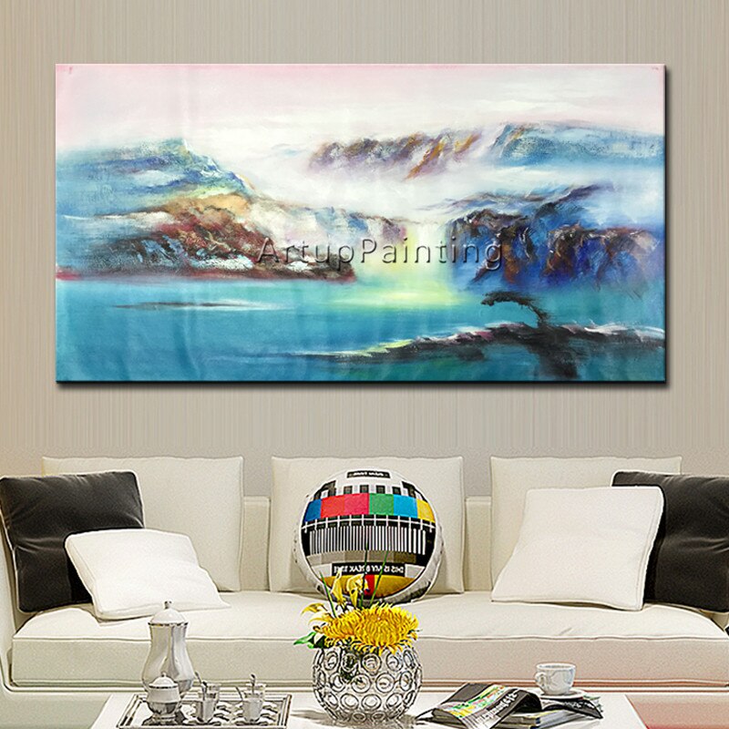 Pintura en lienzo de acr&iacute;lico para decoraci&oacute;n del hogar, cuadros de colores abstractos modernos, arte de pared para sala de estar, 81