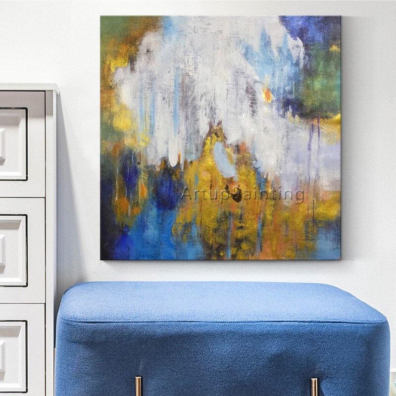Cuadro de Estilo n&oacute;rdico para decoraci&oacute;n del hogar, pintura acr&iacute;lica sobre lienzo, im&aacute;genes art&iacute;sticas de pared abstractas modernas para sala de estar, decoraci&oacute;n de caudros