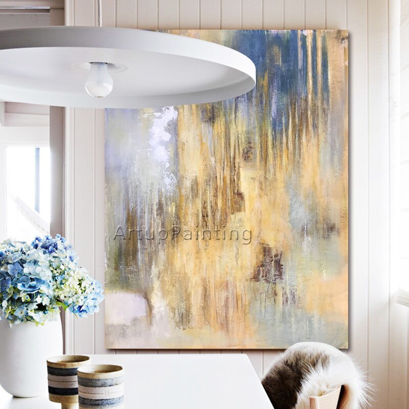 Pintura en lienzo de estilo n&oacute;rdico para decoraci&oacute;n del hogar, pintura acr&iacute;lica, im&aacute;genes art&iacute;sticas de pared abstractas modernas para sala de estar