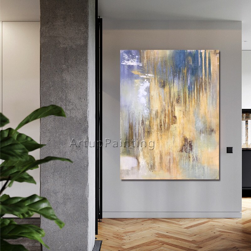 Pintura en lienzo de estilo n&oacute;rdico para decoraci&oacute;n del hogar, pintura acr&iacute;lica, im&aacute;genes art&iacute;sticas de pared abstractas modernas para sala de estar