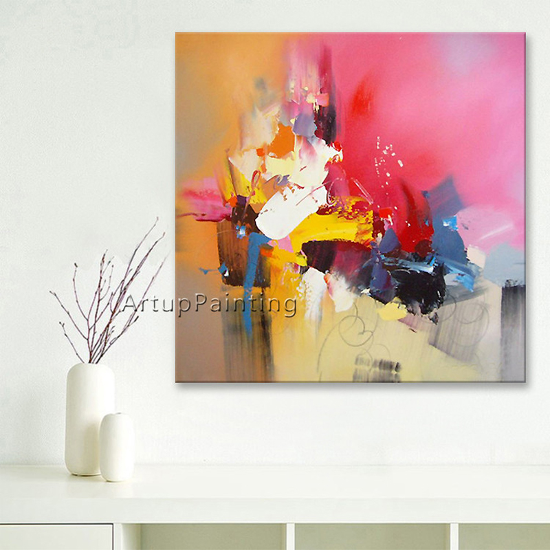 Pinturas al &oacute;leo en lienzo pintadas a mano, im&aacute;genes art&iacute;sticas de pared hechas a mano para sala de estar, cuadros abstractos modernos, quadro, decorative17-31 del hogar