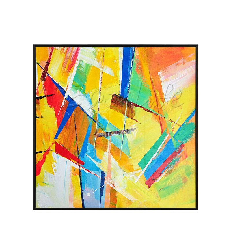 Pinturas al &oacute;leo sobre lienzo pintadas a mano, pintura al &oacute;leo abstracta moderna grande, decoraci&oacute;n de pared, im&aacute;genes art&iacute;sticas para dormitorio om2