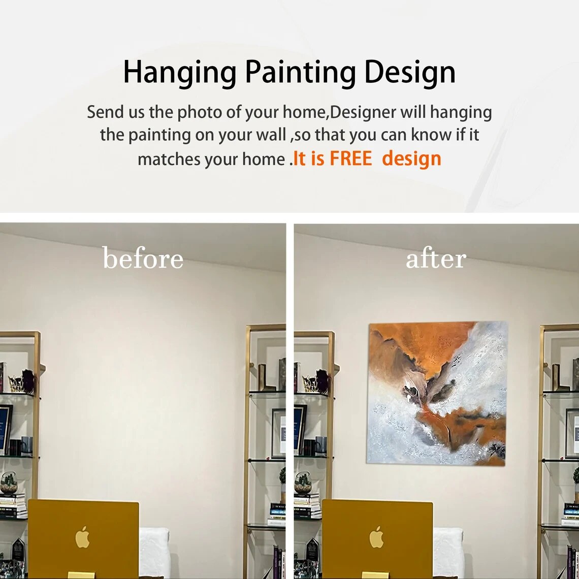 Paleta de pintura de &aacute;rbol texturizado pesado, cuchillo de &Aacute;rbol de Oro, decoraci&oacute;n de Arte de pared Vertical Extra grande