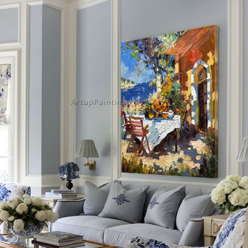 Venice Italy landscape oil painting Canvas painting wall art pictures for living room home decor quadros caudros decoracion008