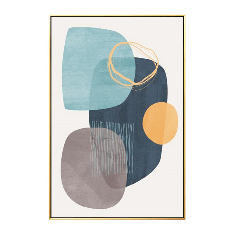 Geometric abstract canvas oil painting Wall Picture live paintings Living Room Bedroom Home Wall Art Decor caudros decoracion