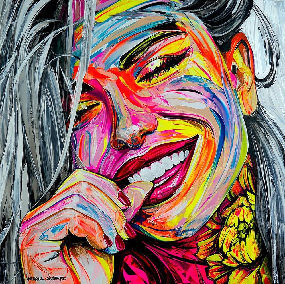 Pretty Girl Portrait Painting, Hand Painted Oil Painting, Home Wall Art Decor Face Painting