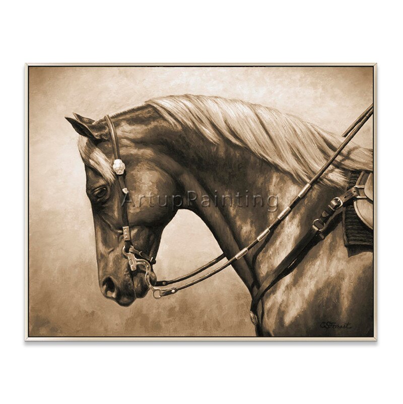 Canvas painting Acrylic Animal painting caudros decroracion abstract horse Wall Art Pictures for living room home decor quadros9