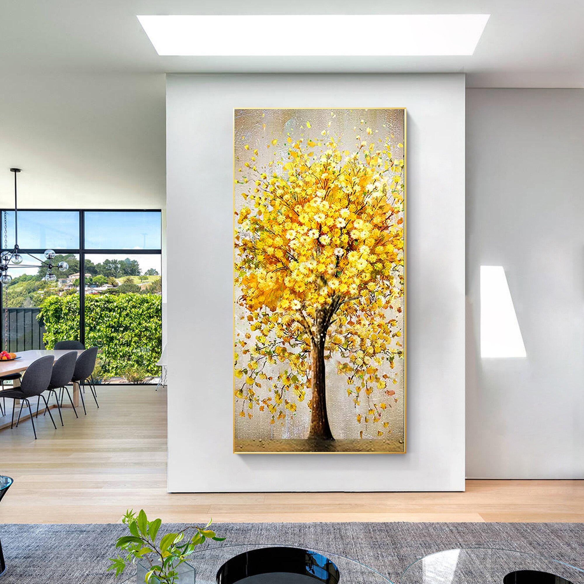 Tree Painting Tree Leaf Painting On Canvas Extra Large Vertical Livingroom Bedroom Wall Art Decor Tree Painting Tree Leaf Painting On Canvas Extra Large Vertical Livingroom Bedroom Wall Art Decor