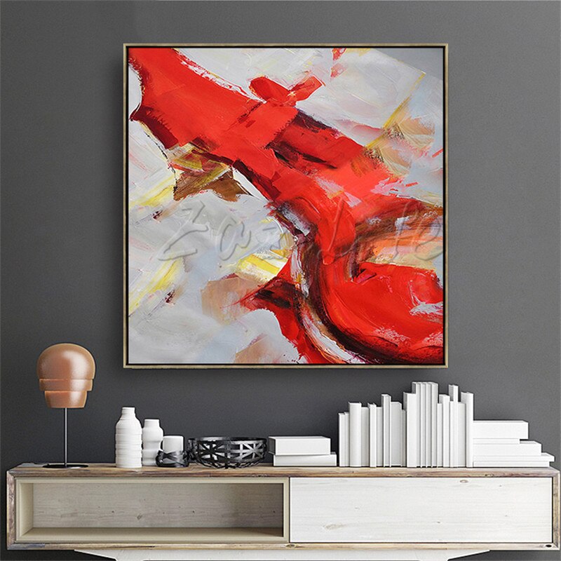 Hand painted canvas oil paintings Cheap large modern abstract cuadros Home decor Canvas quadro wall Art pictures 000037
