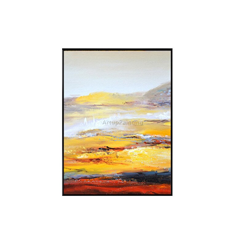Canvas painting caudros decoracion acrylic yellow oil painting modern abstract Wall art Pictures For Living Room Home Decor98