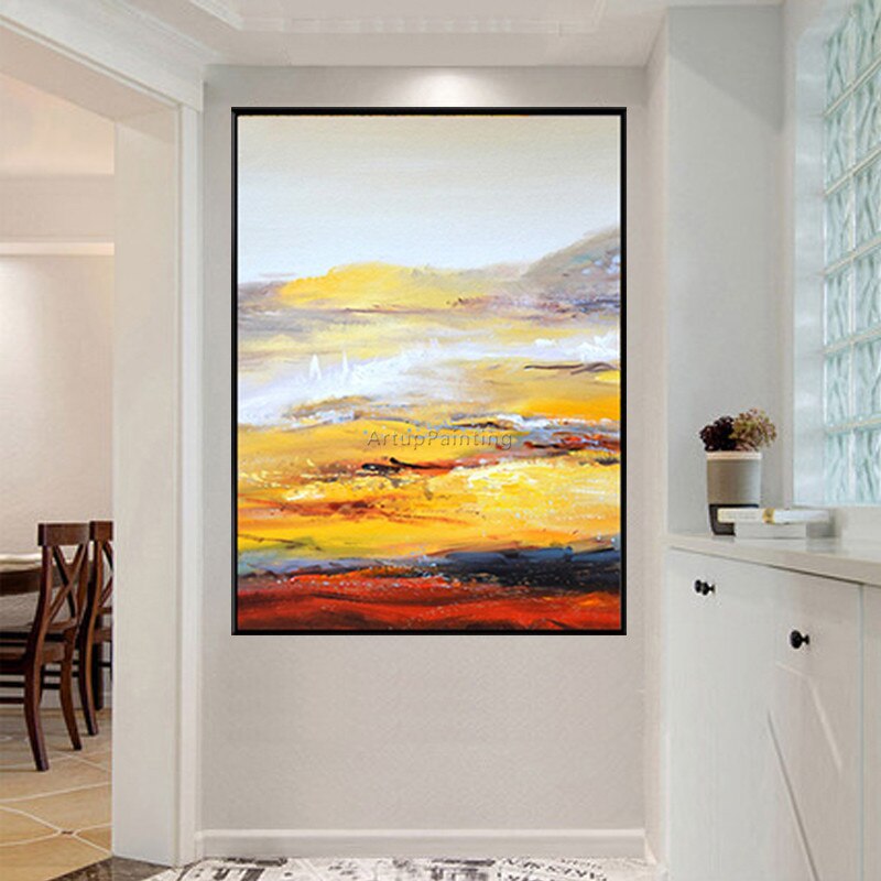Canvas painting caudros decoracion acrylic yellow oil painting modern abstract Wall art Pictures For Living Room Home Decor98
