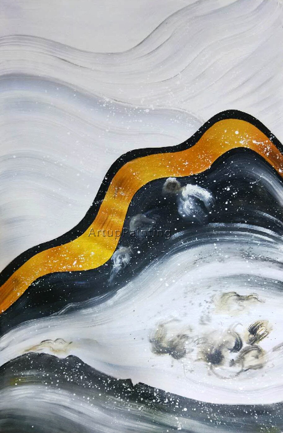 Pintura en lienzo de acr&iacute;lico para decoraci&oacute;n del hogar, cuadros de colores abstractos modernos, sala de estar de pared para im&aacute;genes art&iacute;sticas, 74