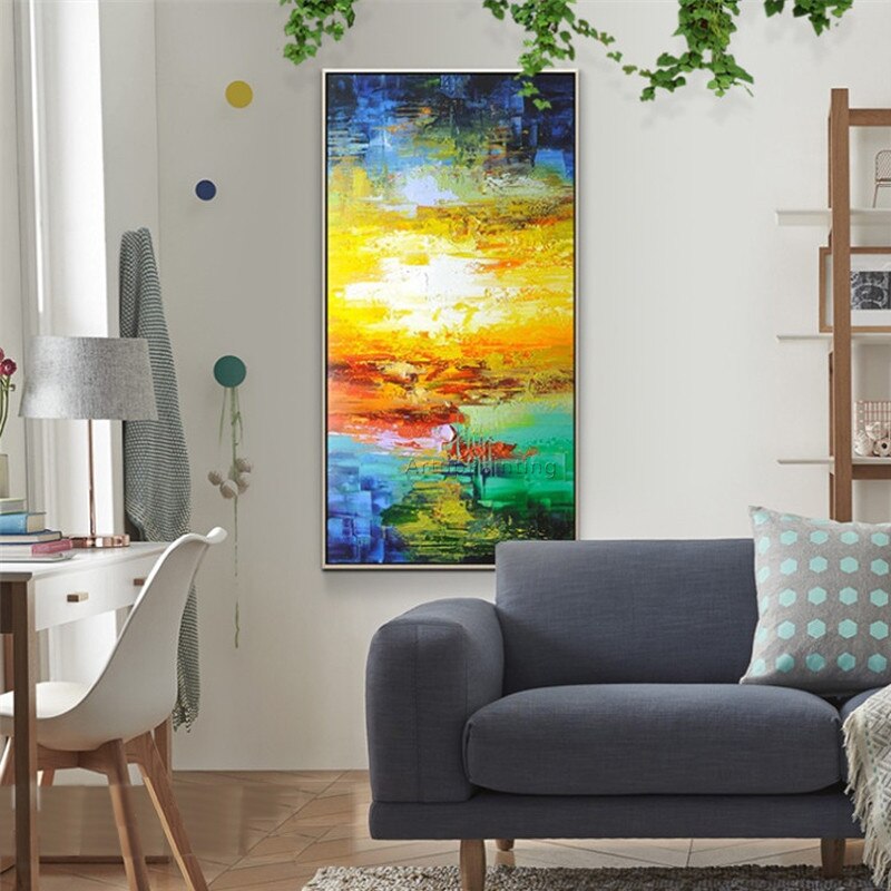 Cuadros de pintura en lienzo, decoraci&oacute;n n&oacute;rdico abstracto, pintura acr&iacute;lica, cuadros art&iacute;sticos de pared para sala de estar, decoraci&oacute;n del hogar, cuartos 92