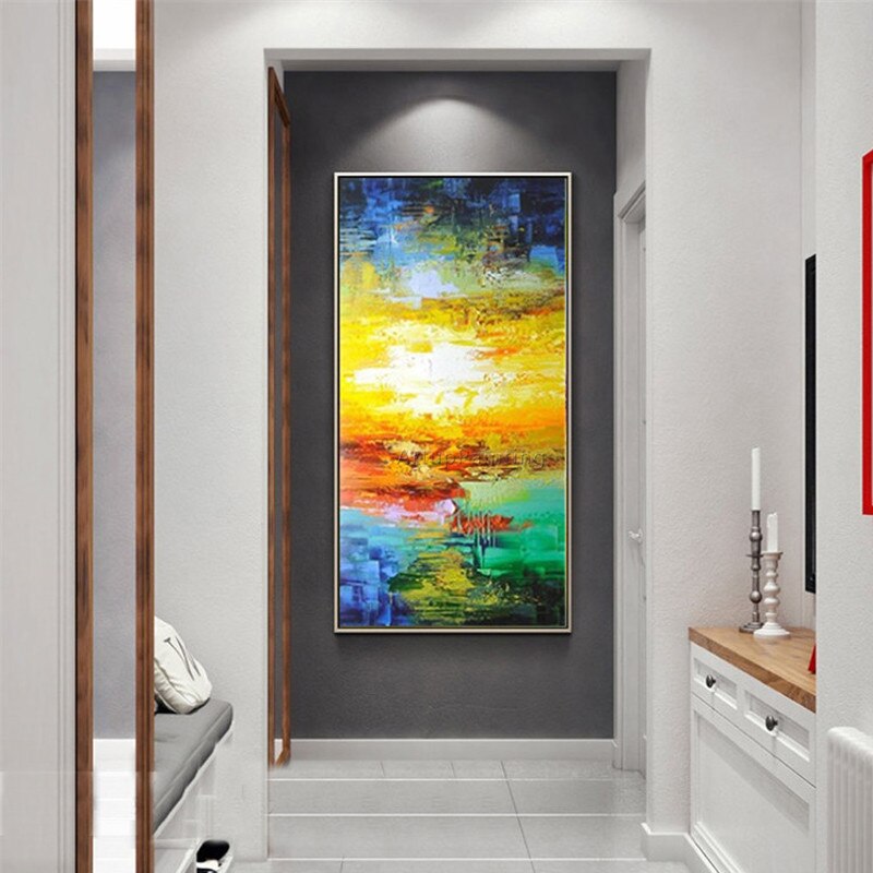 Cuadros de pintura en lienzo, decoraci&oacute;n n&oacute;rdico abstracto, pintura acr&iacute;lica, cuadros art&iacute;sticos de pared para sala de estar, decoraci&oacute;n del hogar, cuartos 92
