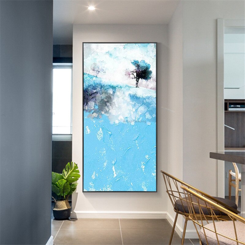 Cuadros de pintura de lienzo decoraci&oacute;n n&oacute;rdica pintura acr&iacute;lica abstracta en lienzo cuadros de pared para sala de estar decoraci&oacute;n del hogar quareos
