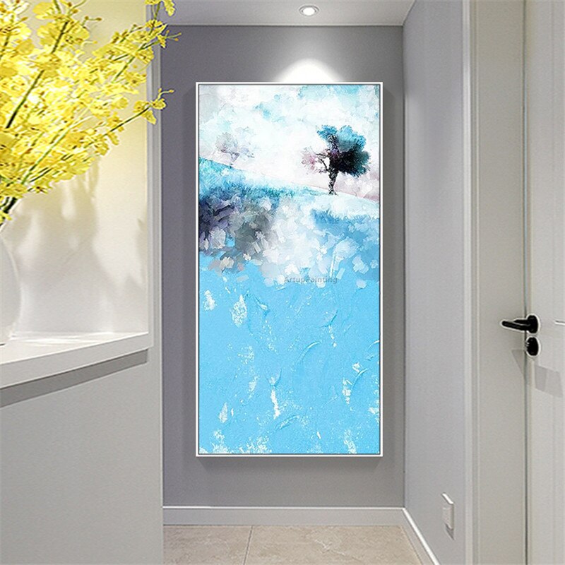 Cuadros de pintura de lienzo decoraci&oacute;n n&oacute;rdica pintura acr&iacute;lica abstracta en lienzo cuadros de pared para sala de estar decoraci&oacute;n del hogar quareos