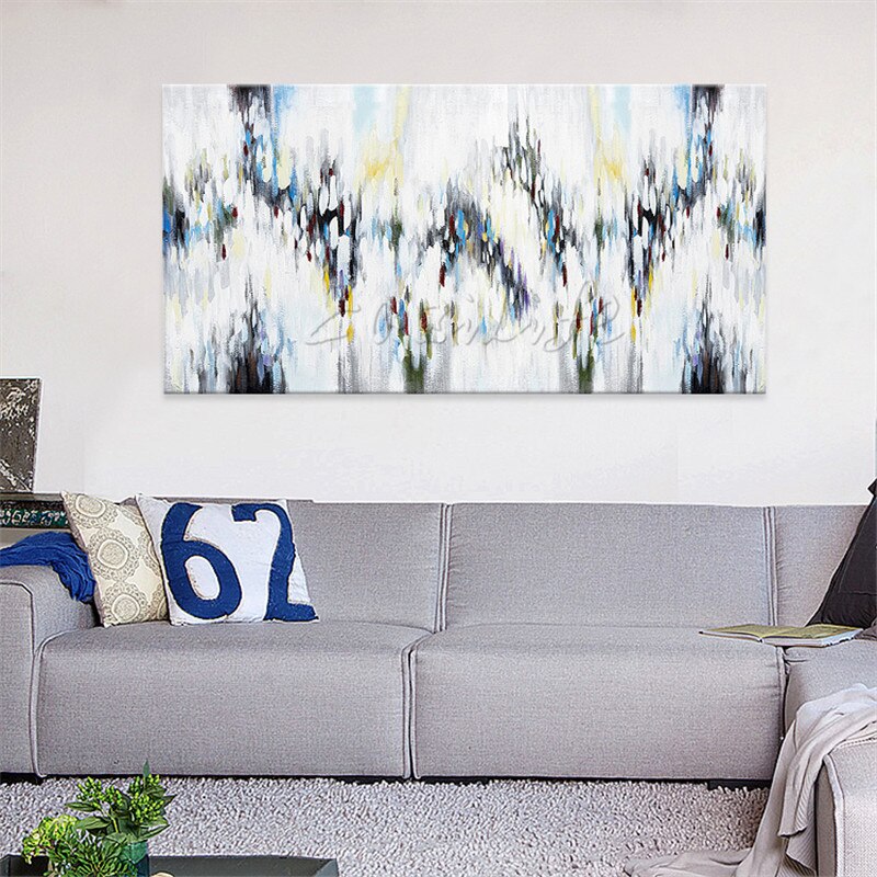 Pintura en lienzo para decoraci&oacute;n del hogar, pintura acr&iacute;lica abstracta n&oacute;rdica, arte de pared, cuadros para sala de estar, quareos 06
