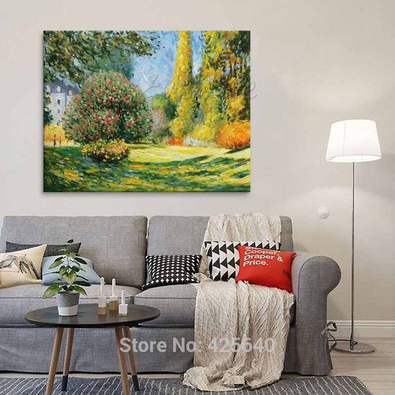 Pintura al &oacute;leo de Forest Claude Monet sobre lienzo, pintura pintada a mano de alta calidad