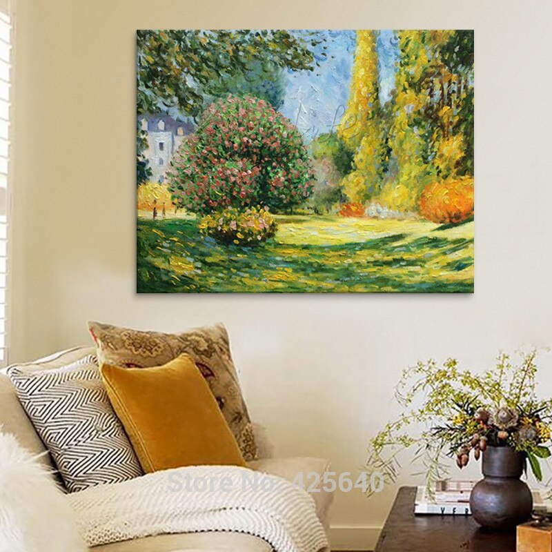 Pintura al &oacute;leo de Forest Claude Monet sobre lienzo, pintura pintada a mano de alta calidad