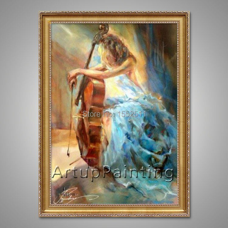 Pintura al &oacute;leo de bailarina flamenca espa&ntilde;ola, pintura al &oacute;leo de mujer latina sobre lienzo de alta calidad, pintada a mano, latina 17