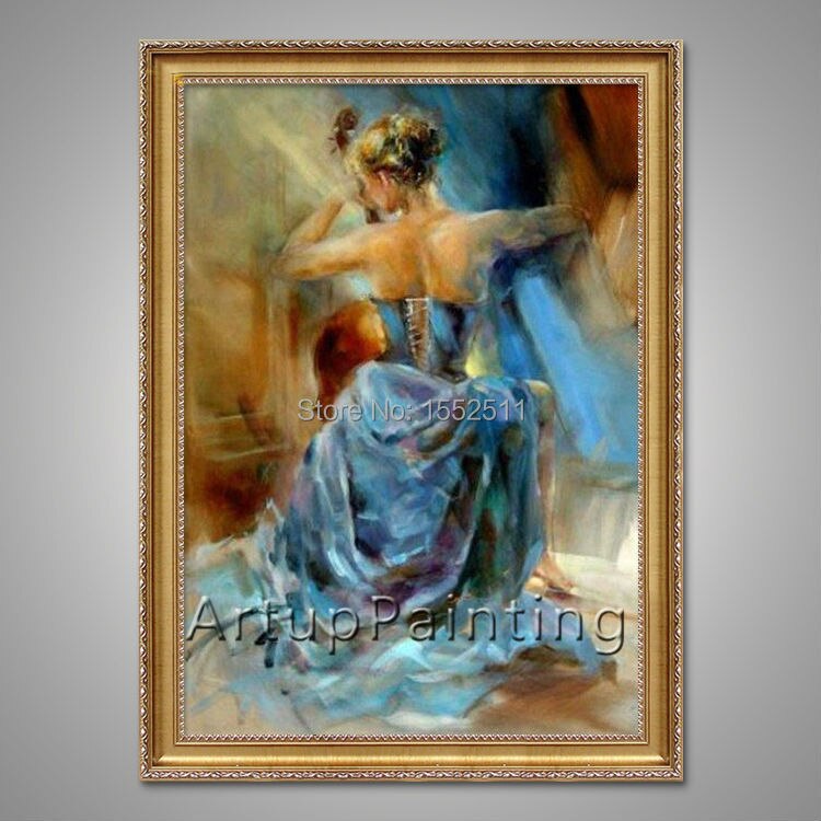 Pintura al &oacute;leo de bailarina flamenca espa&ntilde;ola, pintura al &oacute;leo de mujer latina sobre lienzo de alta calidad, pintada a mano, latina 17