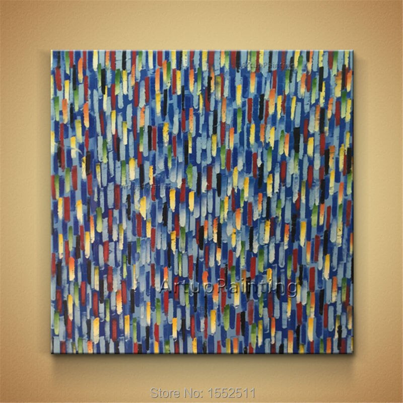 Arte de pared pintado a mano, decoraci&oacute;n abstracta moderna del hogar, pintura al &oacute;leo sobre lienzo, im&aacute;genes de pared para sala de estar, cuadros, quadros