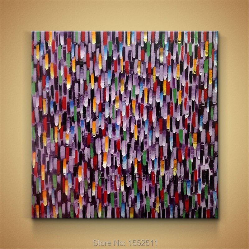 Arte de pared pintado a mano, decoraci&oacute;n abstracta moderna del hogar, pintura al &oacute;leo sobre lienzo, im&aacute;genes de pared para sala de estar, cuadros, quadros