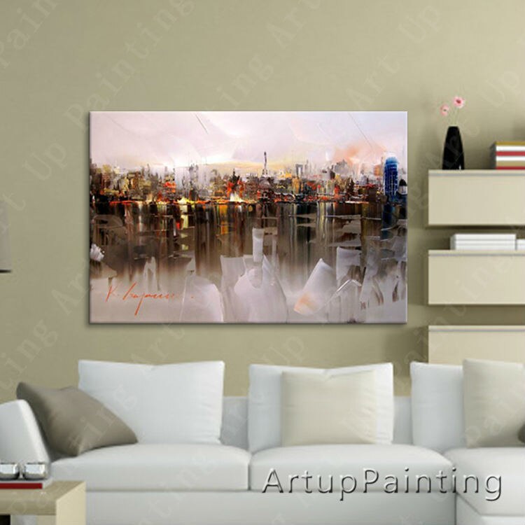 Pintura de arte callejero de Par&iacute;s, decoraci&oacute;n del hogar, pintura al &oacute;leo, im&aacute;genes de pared para sala de estar, pintura de Arte de pared, paint8