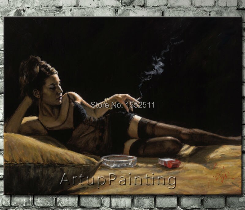 Pintura Espa&ntilde;ola de Fabian latina, pintura al &oacute;leo sobre lienzo, de alta calidad, pintada a mano, latina