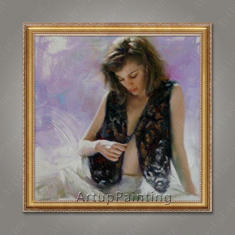 Pintura al &oacute;leo de bailarina flamenca espa&ntilde;ola, pintura al &oacute;leo de mujer latina sobre lienzo de alta calidad, pintada a mano, pintura latina 27