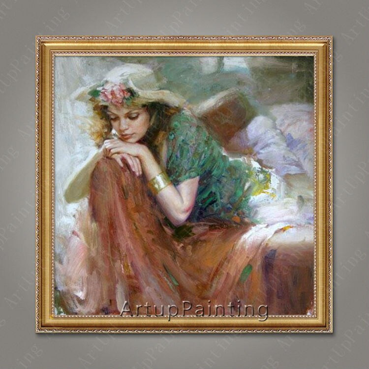 Pintura al &oacute;leo de bailarina flamenca espa&ntilde;ola, pintura al &oacute;leo de mujer latina sobre lienzo de alta calidad, pintada a mano, pintura latina 28